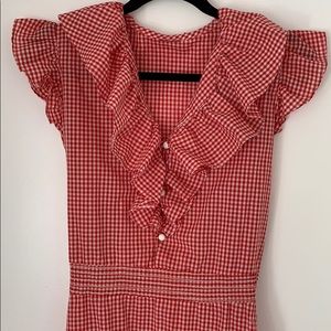 Vintage Gingham Prairie Dress handmade!